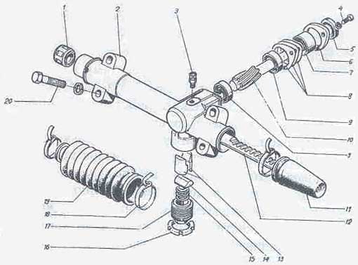 Схема рулевой рейки газель некст